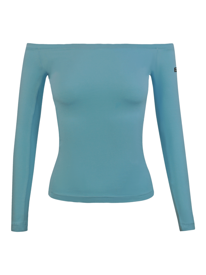 Maglia in Cotone Organico con Scollo a Barca Donna - 1