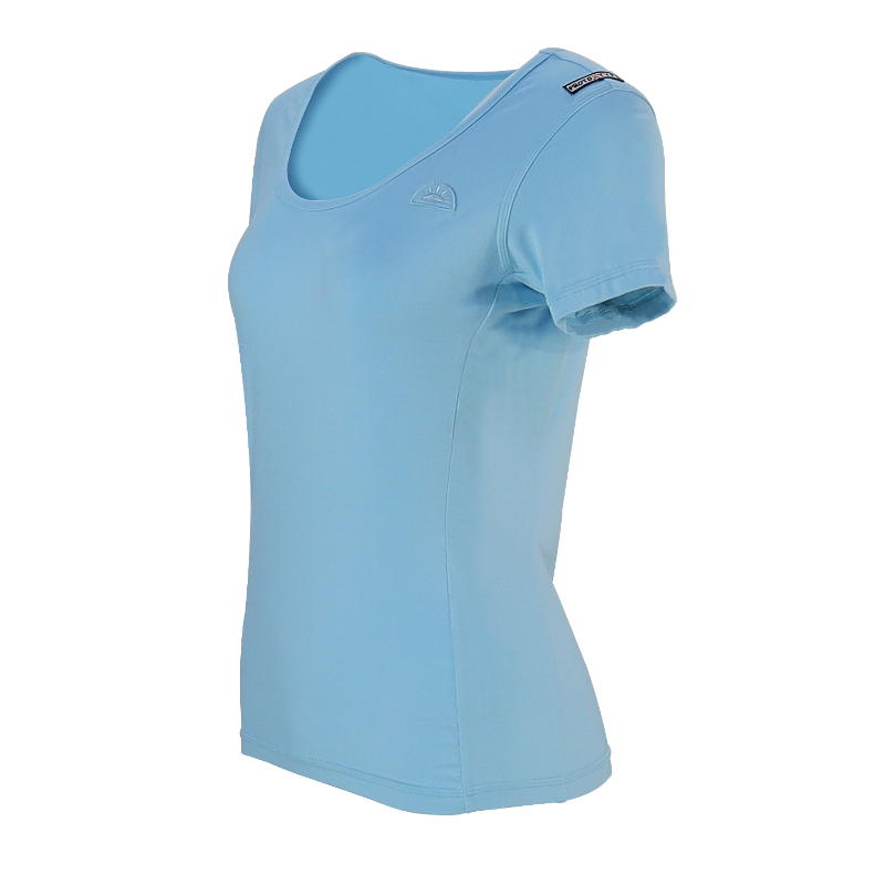 T shirt in bamboo Donna con Collo Rotondo - 2
