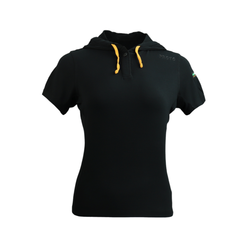 T shirt in Bambù con Cappuccio Donna - 1