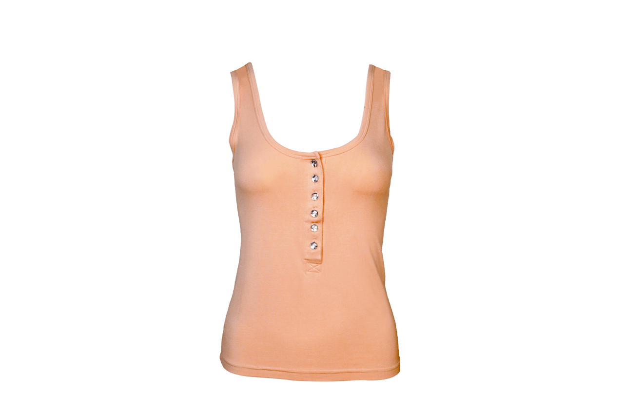 Top Canotta in Bambù con Bottoni Donna - 1