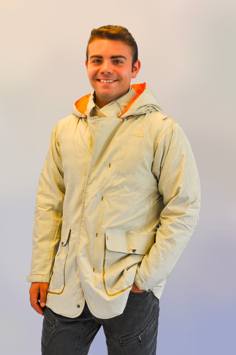 Herren Gepolsterte Seidenjacke – Bild 2