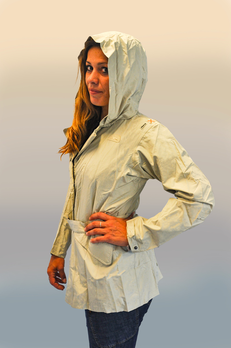 Trench donna con cappuccio in Seta - 2