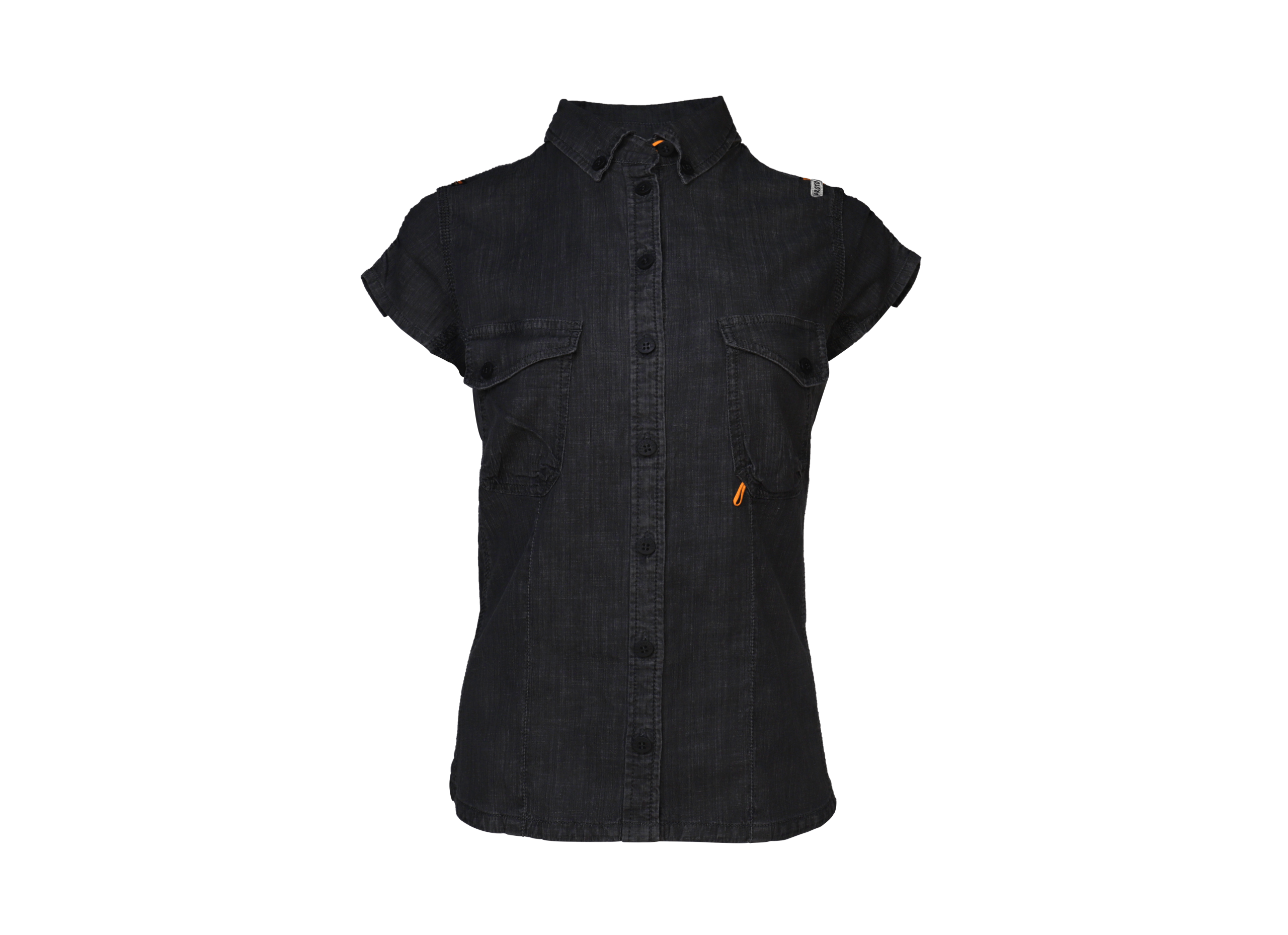 Camicetta Donna in Jeans Organico Scuro - 1